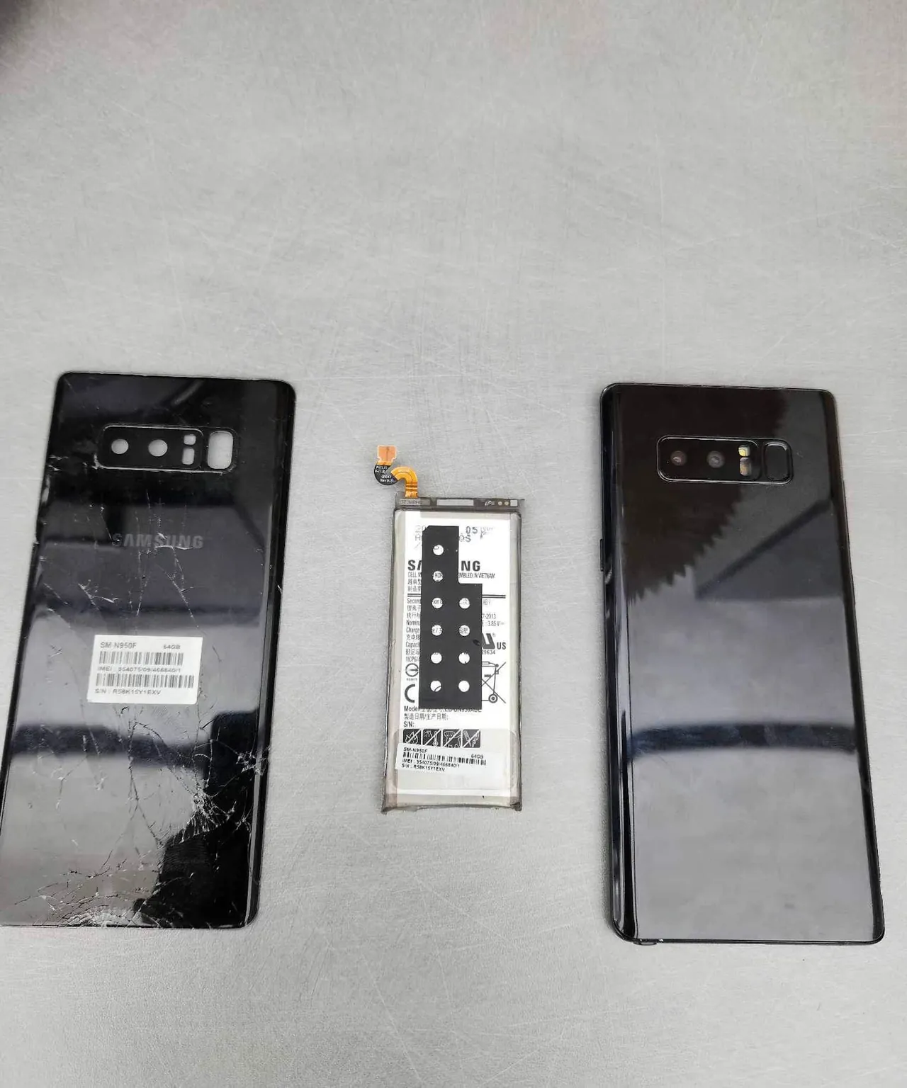 Smartphone Samsung en cours de réparation